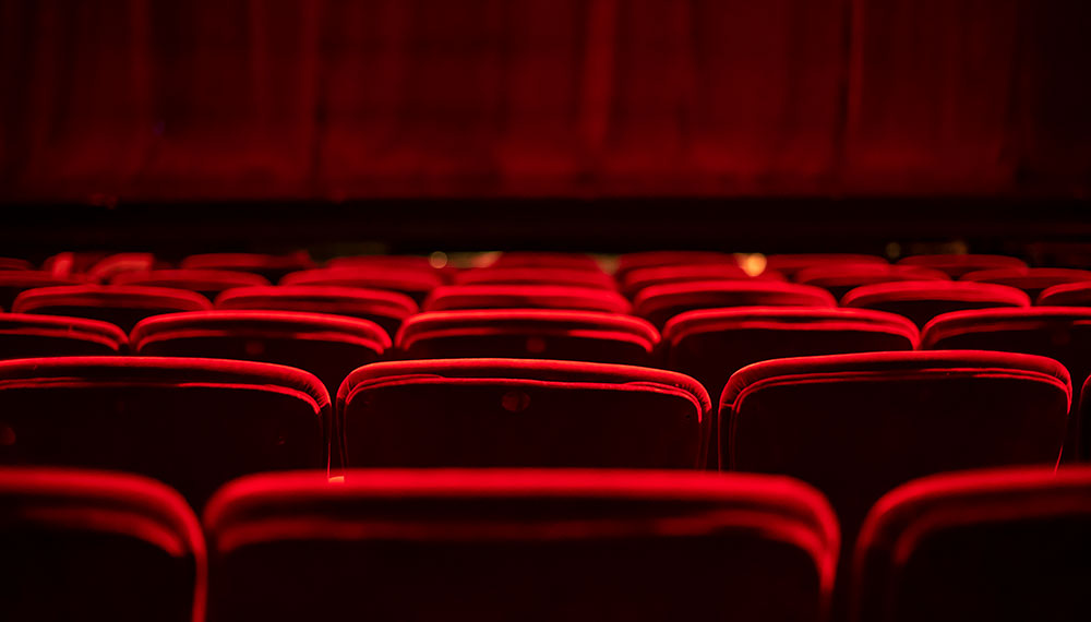 empty red seats in a theater