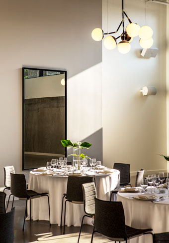 event set up in meeting room at everly