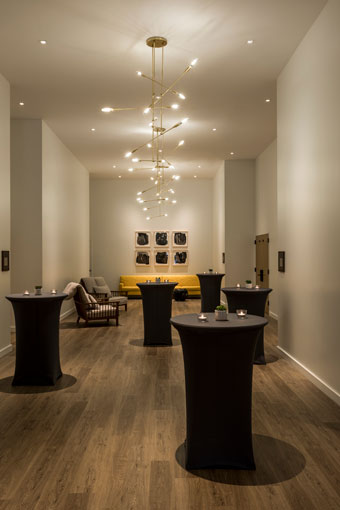 Cocktail set-up at everly