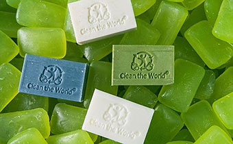 Clean the world recycled soap bars