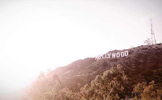 Hollywood hills with Hollywood sign